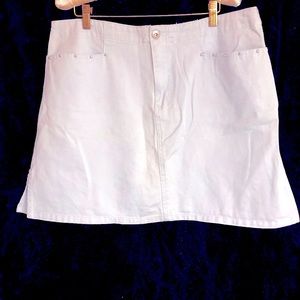 Route 66 Mini Skirt Embellished Light Blue Denim